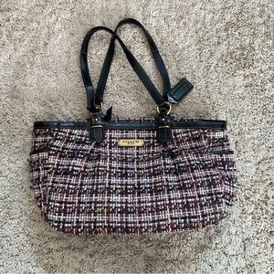 Coach Black and Brown Shoulder Bag